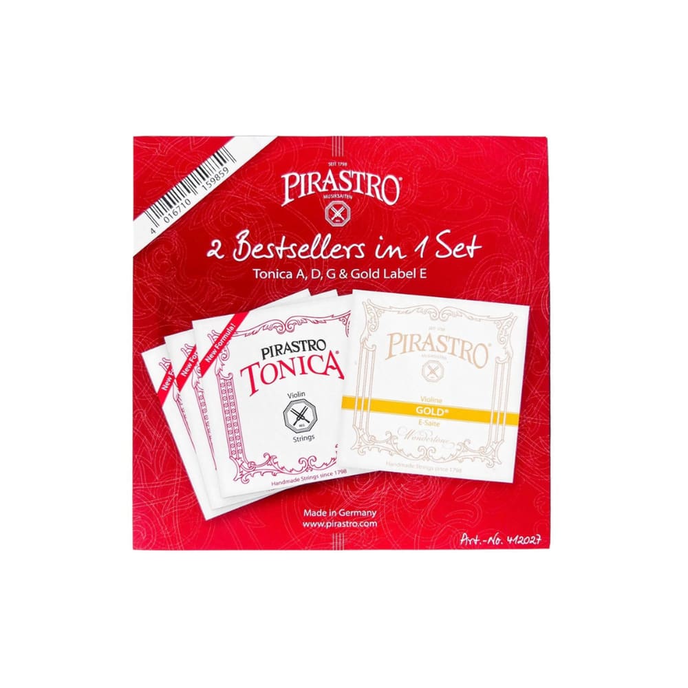 Jogo de Cordas Pirastro Tonica E-Gold Violino 4/4