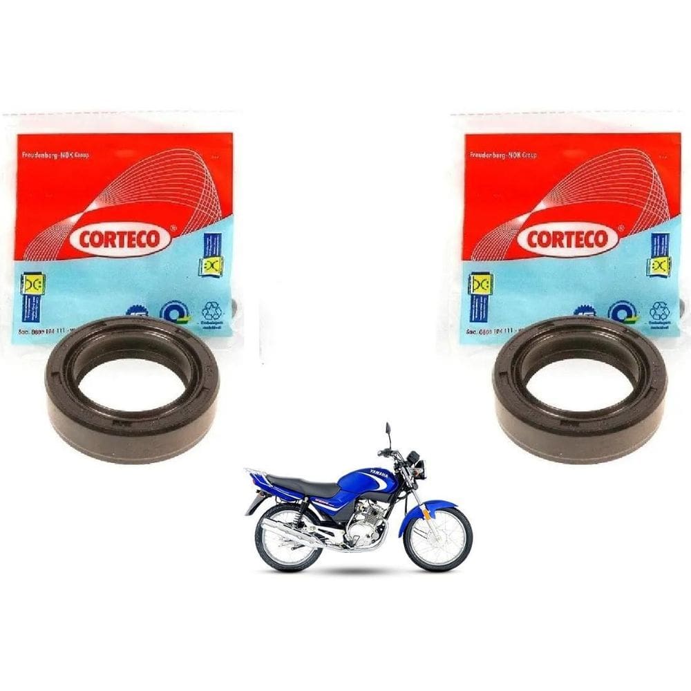 Retentor Corteco Bengala Ybr 125 Factor Ano Até 2012 - 2 Pç