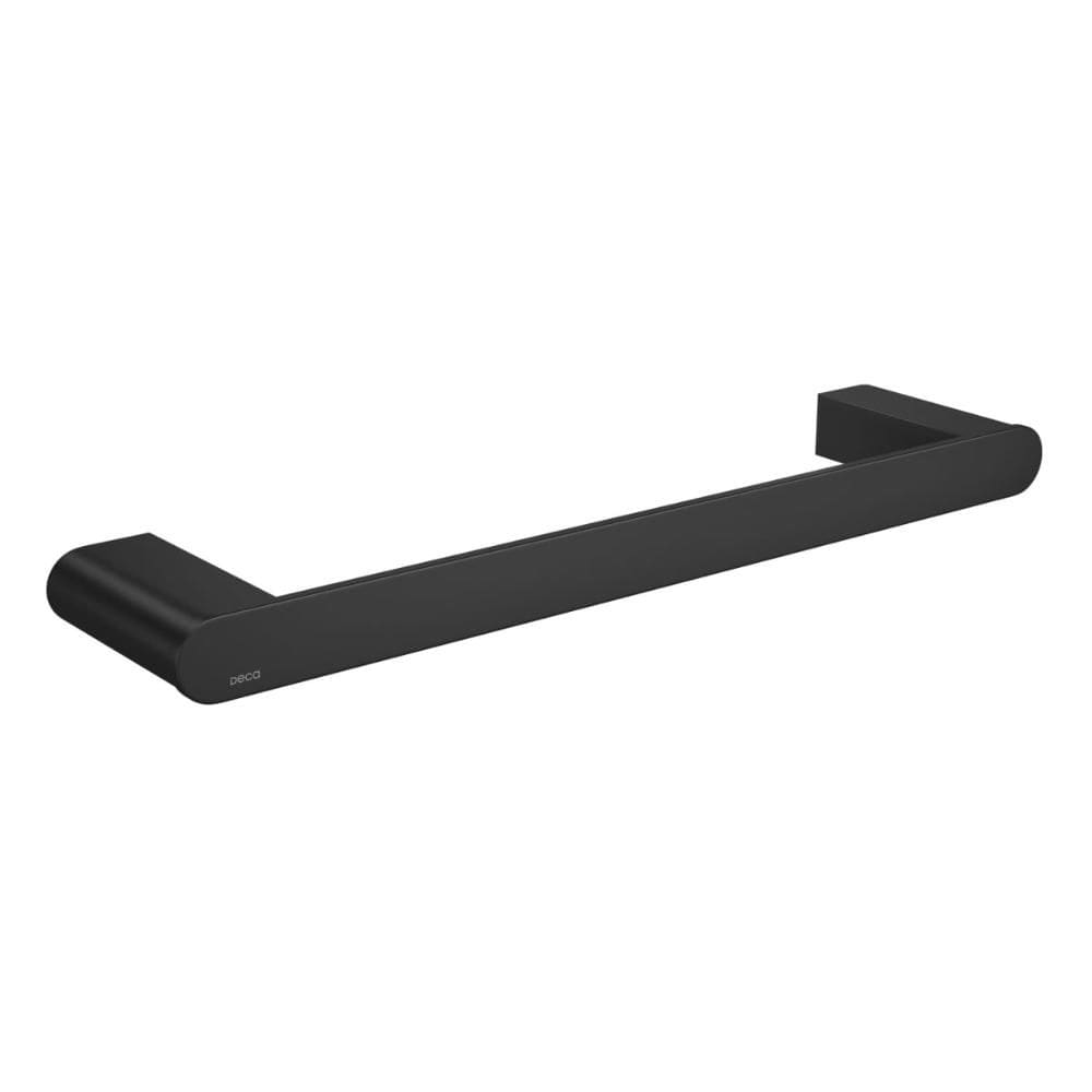 Porta Toalha Barra 30cm Black Matte Versa Deca