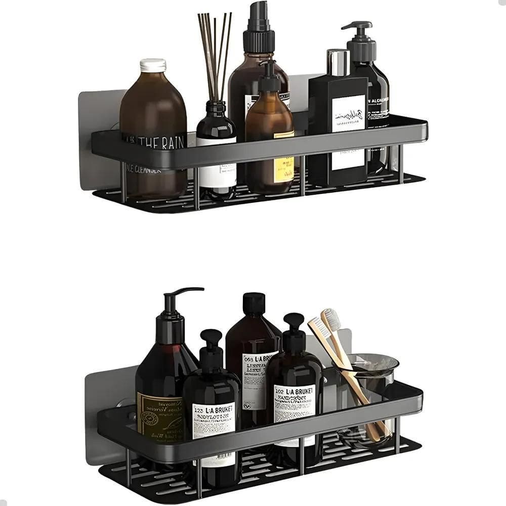 2X Vittak Kit 2 Suporte Shampoo Sabonete Banheiro Cozinha