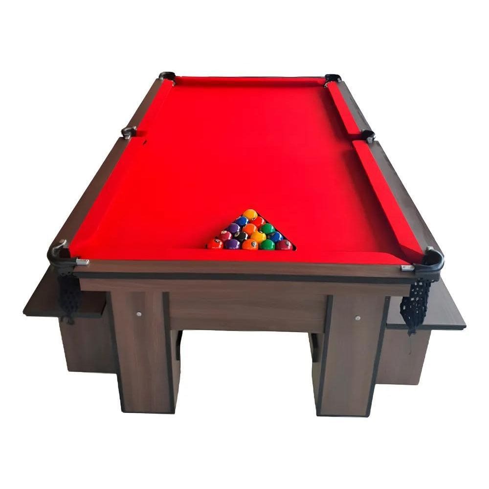 2X Pano Vermelho P Sinuca / Bilhar Até 2,30X1,30 - Complet