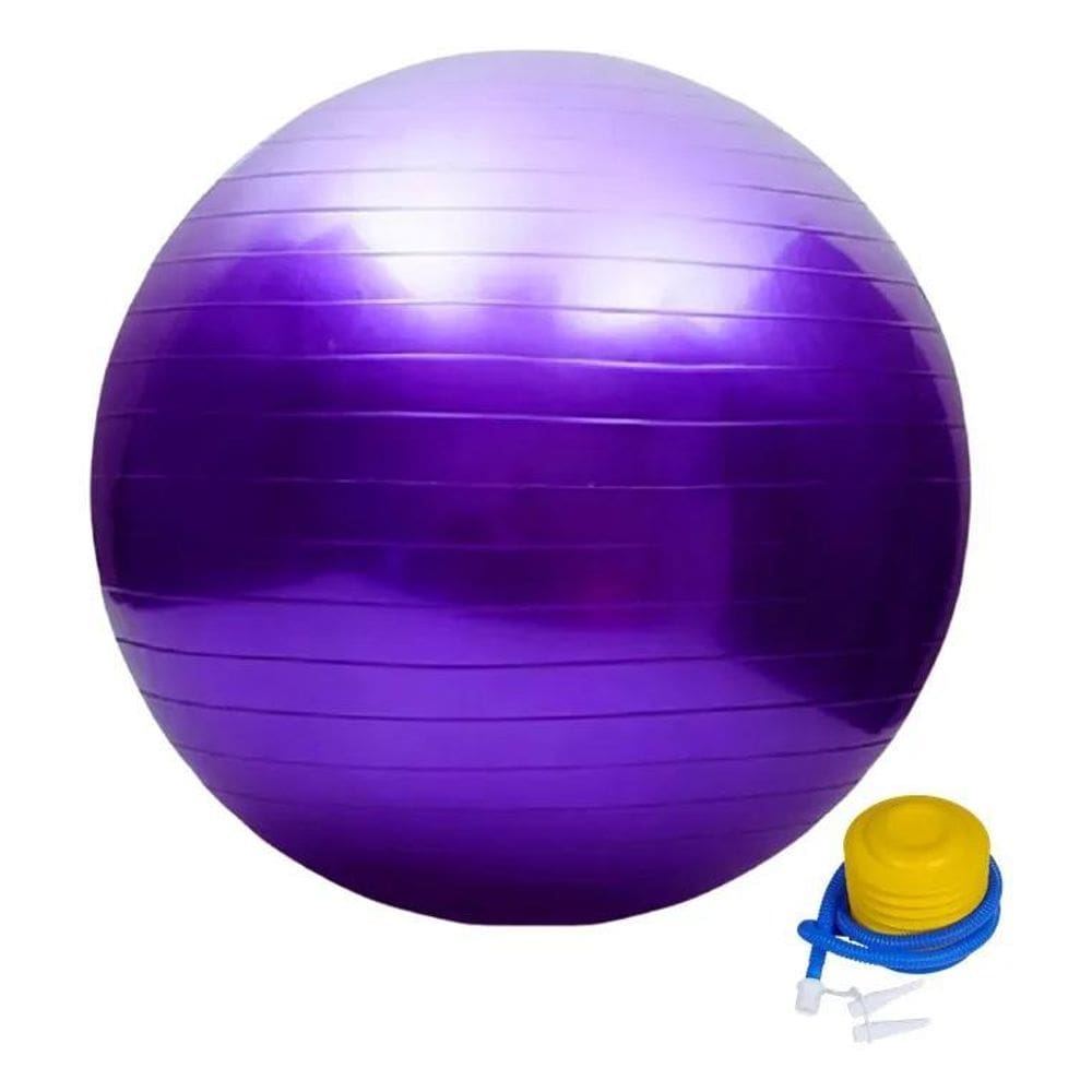 2X Bola Suiça 55Cm Fitness Yoga Pilates Funcional Antiesto