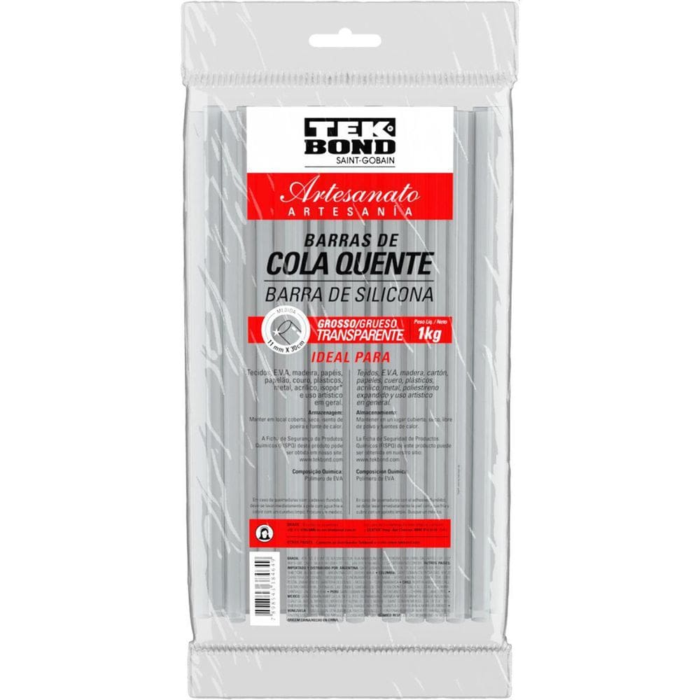 Cola Quente Refil Grossa 1Kg.Transparente