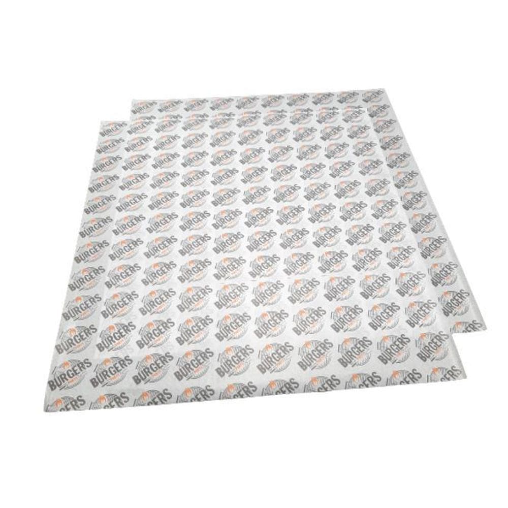 Papel Manteiga Anti Gordura Embalar Delivery Hamburguer 100F