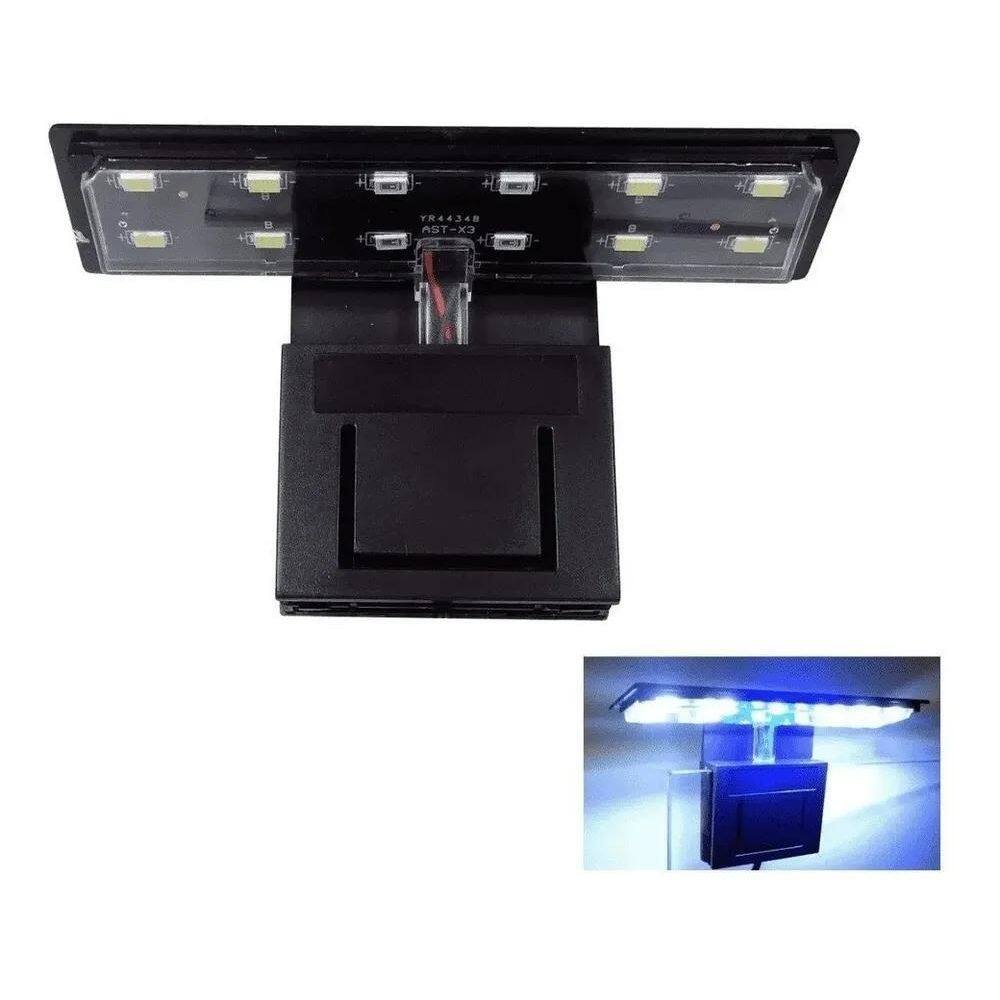 Luminária Led Soma X3 Preta 5W Branco/Azul