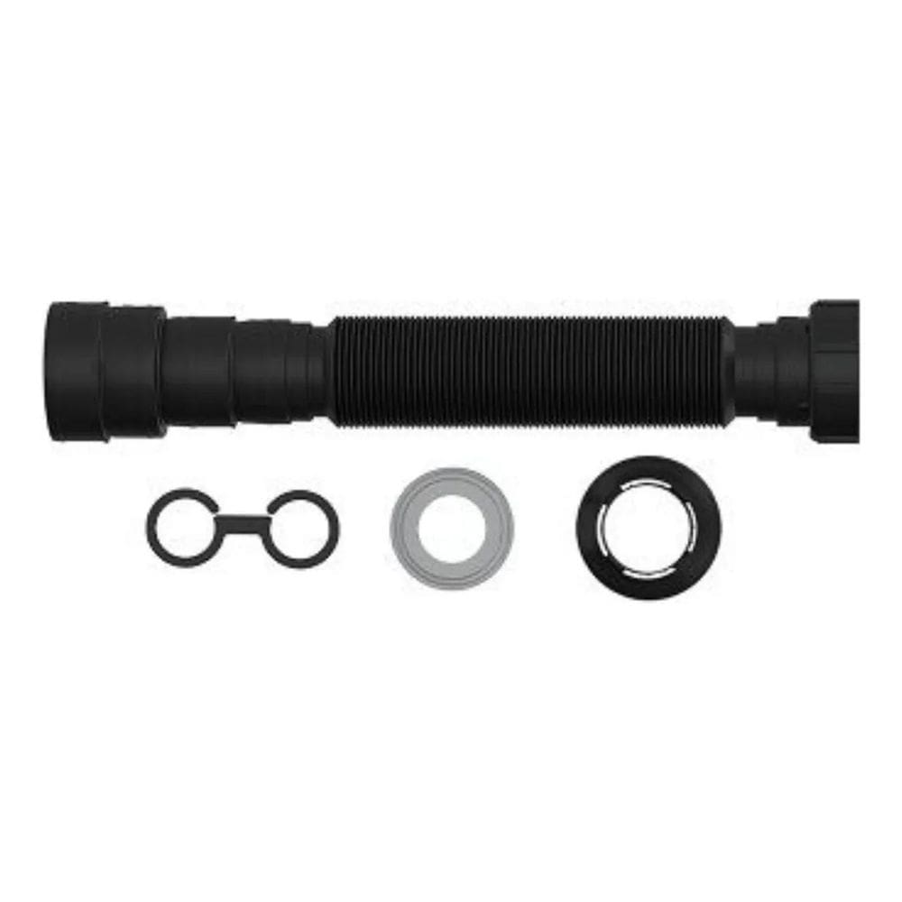 Sifão Sifonado Universal Linha Black 70Cm Blukit Com Canopla