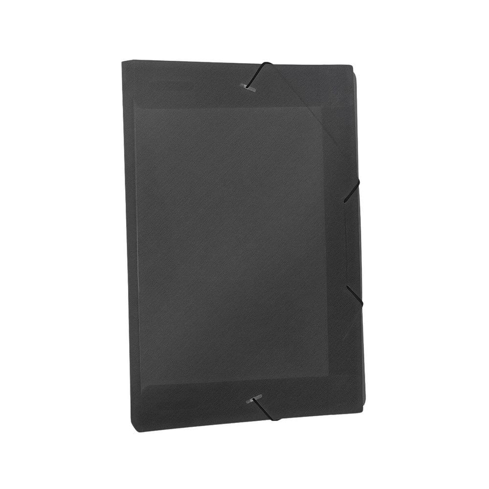 Pasta Elástico Grossa Plástica Oficio All Black  Dac