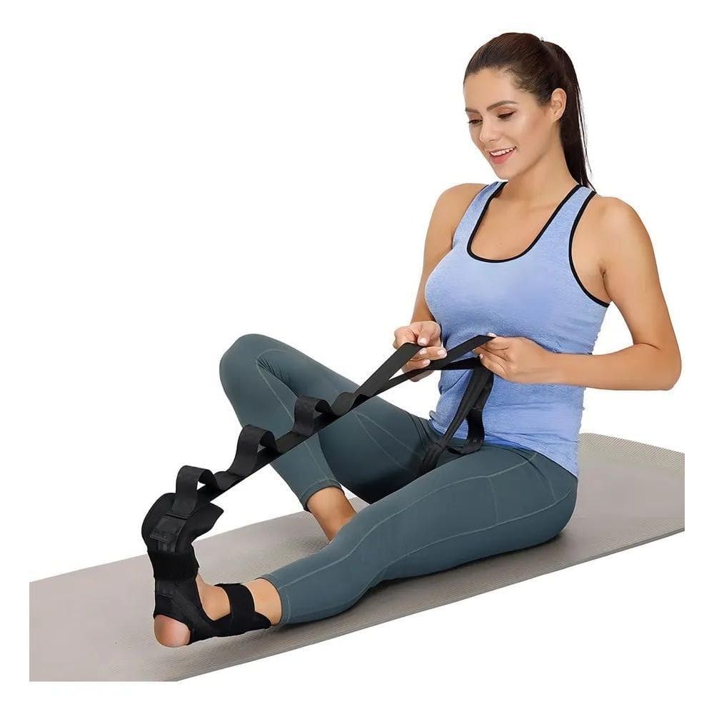Faixa Alongamento Dor Pés Perna Fascite Plantar Pilates Yoga