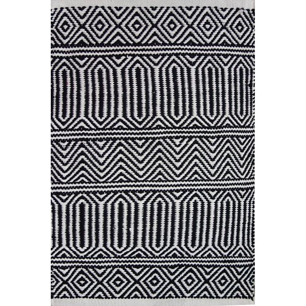 Tapete Para Sala Kilim Anand 200X300 Preto Unico
