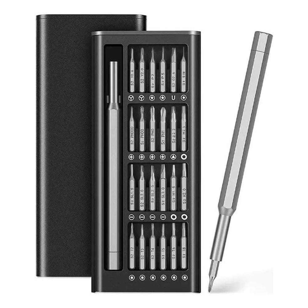 Kit Chave De Fenda Magnética Pc Desmontagem Notebook 25 Em 1