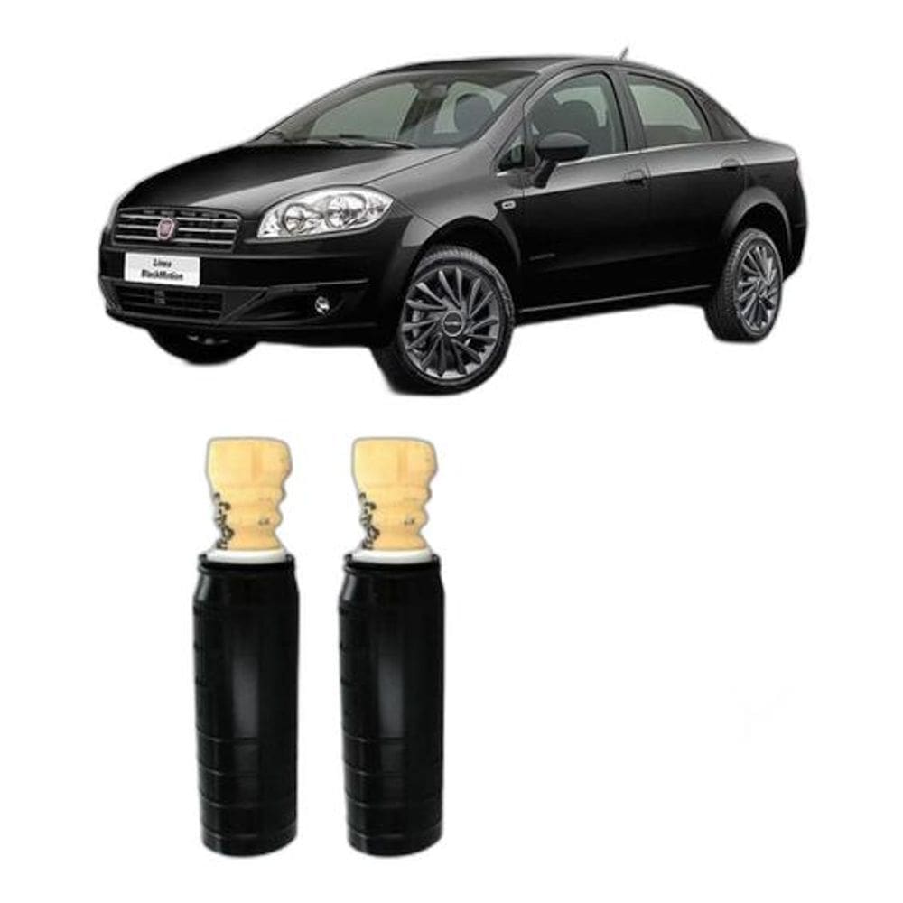 Kit Batente Coxim Traseiro Fiat Linea 2011 2012013 2014