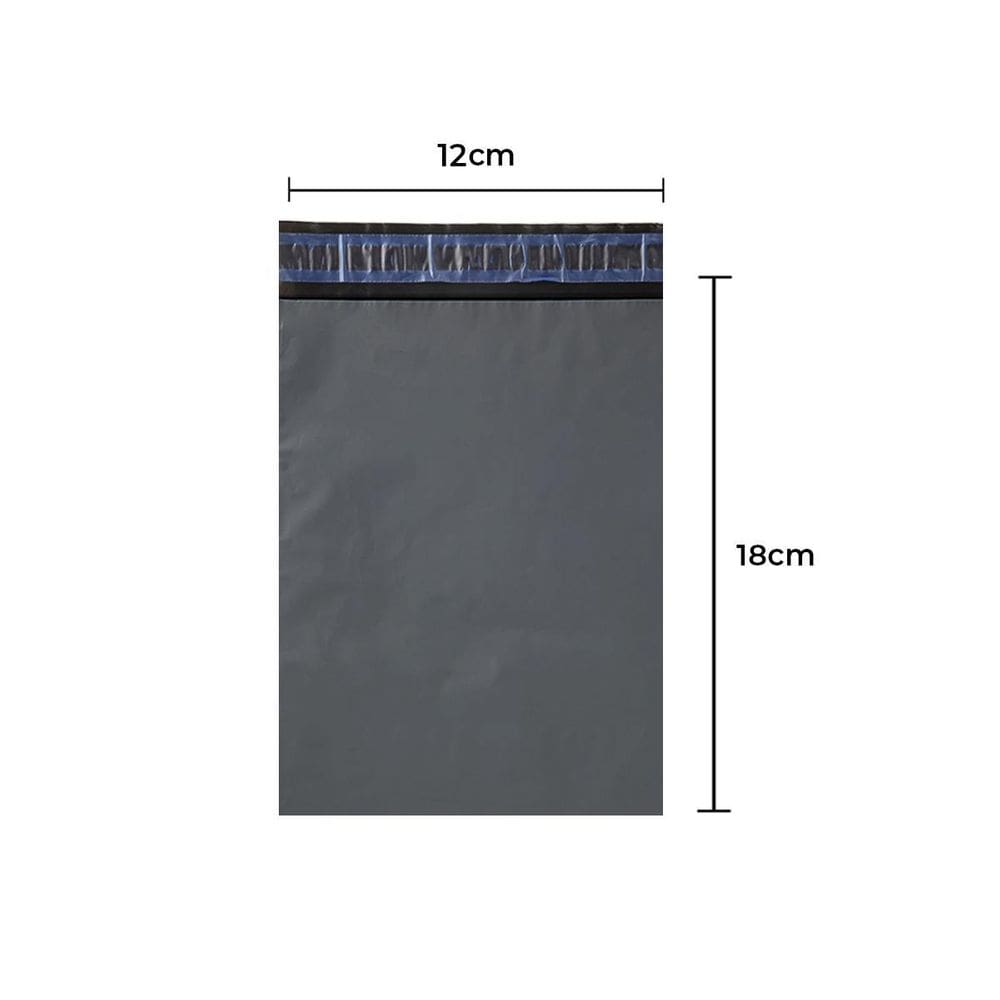 Envelope Plástico De Segurança 12x18 - Preto/Cinza