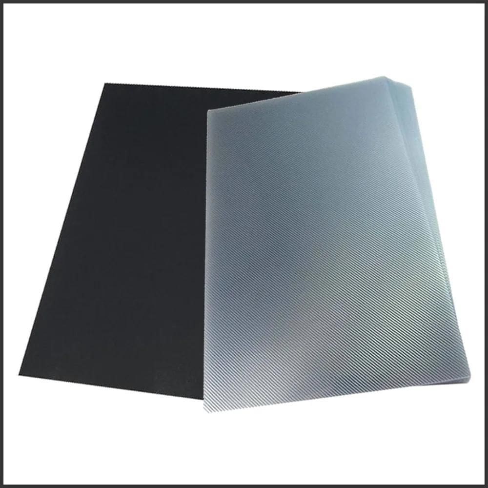 2X Kit Capa Encadernação A4 - Preta Couro + Cristal Line 2