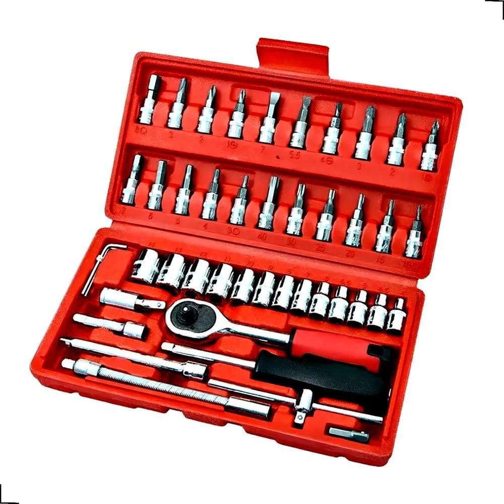 2X Caixa De Ferramentas Completa Maleta Kit Jogo Portátil