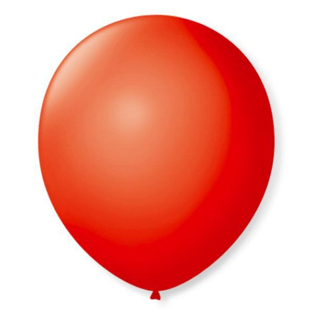 Balão/Bexiga De Látex São Roque Vermelho Quente 50 Unidades