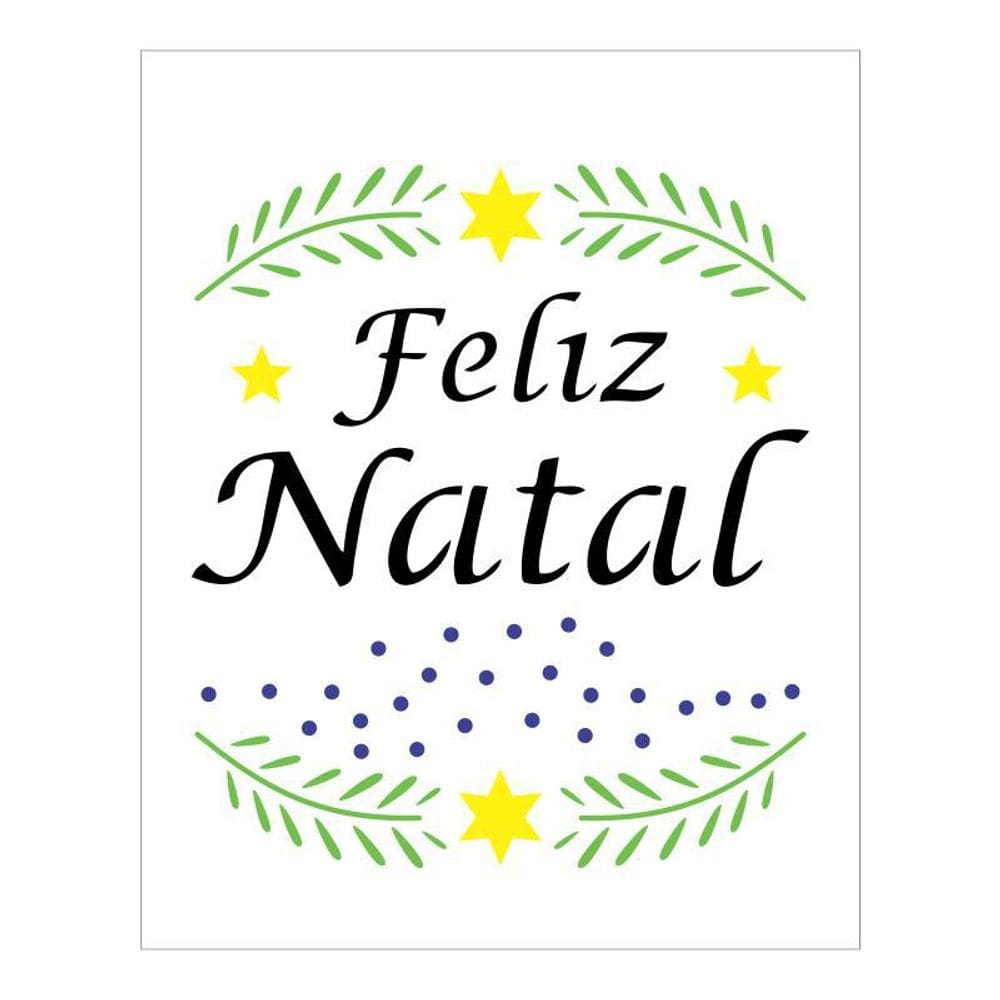 Stencil Tamako Feliz Natal - 20X25Cm - Ref 1132