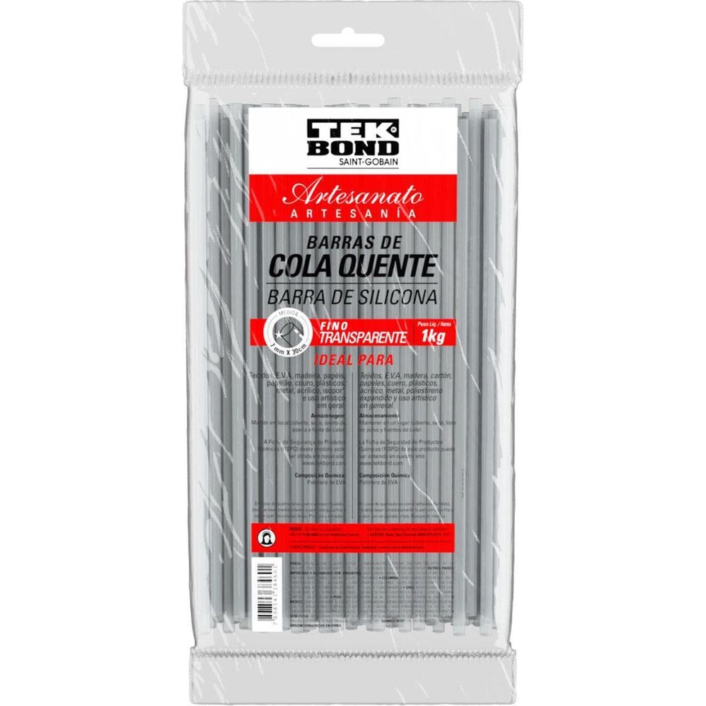 Cola Quente Refil Fina 1 Kg.Transparente
