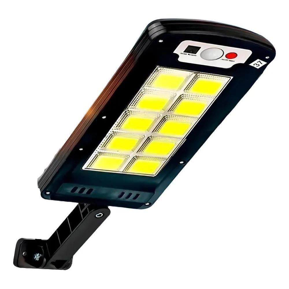 Luminária Solar Luz Led Sensor Presença Poste Parede Forte E