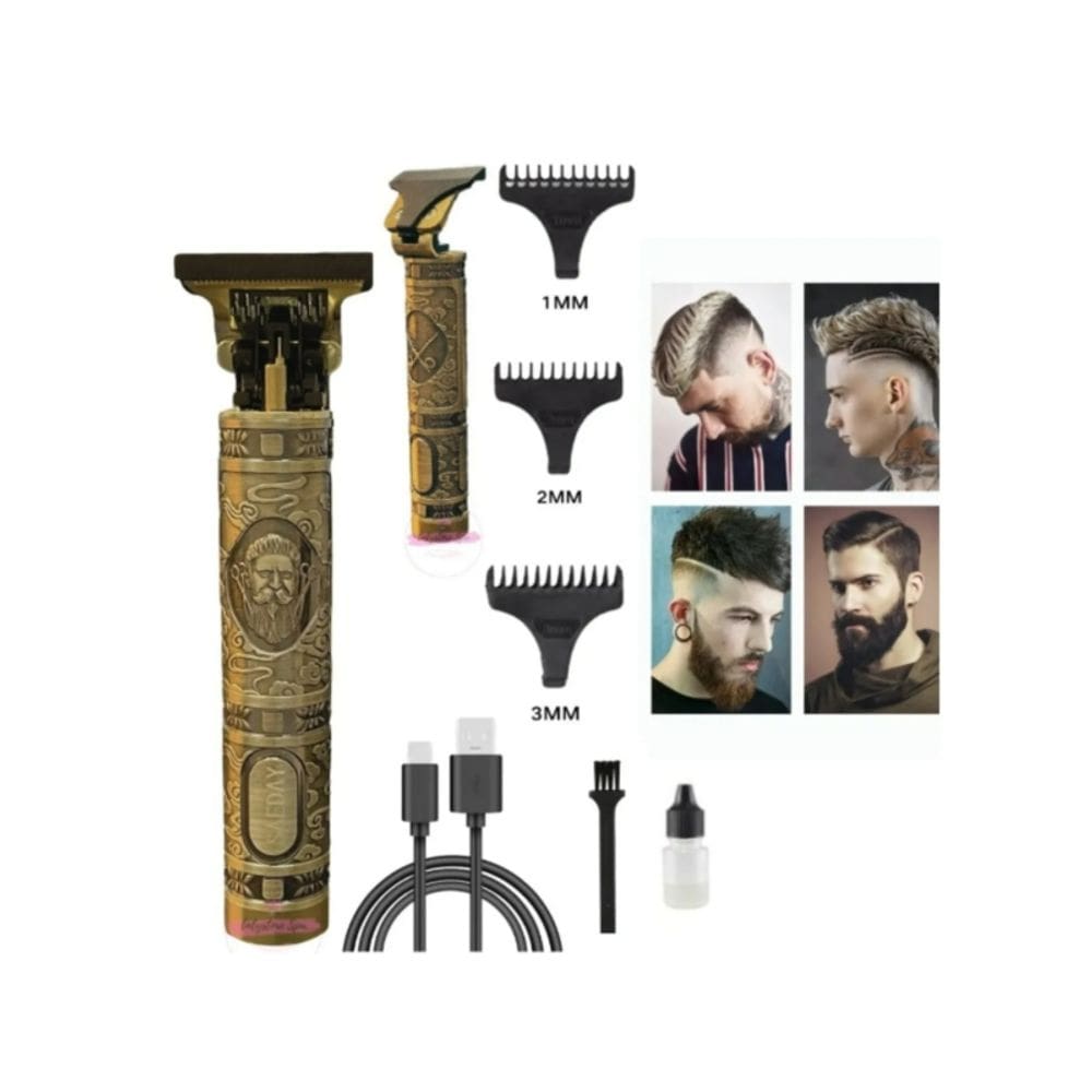 Máquina de corte de cabelo, barbeador portátil, USB, cabelo e barba