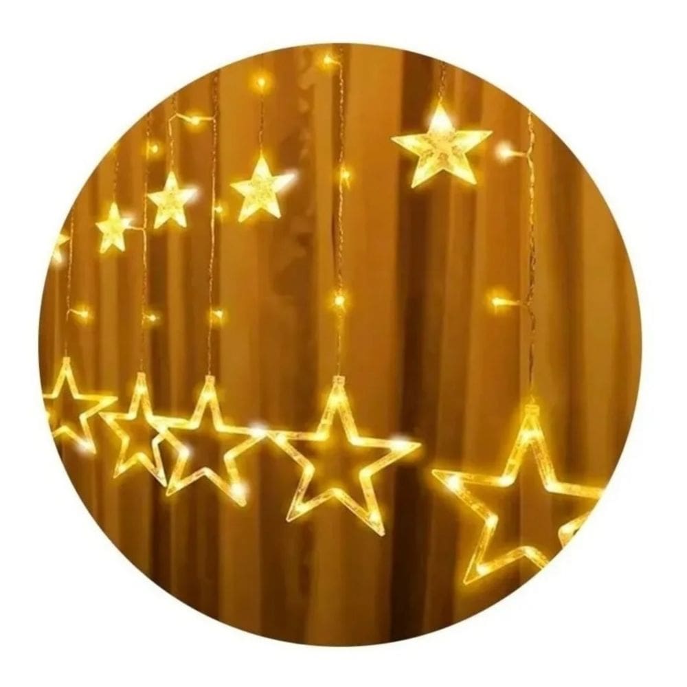 Luzes de Natal Waterfall Star 3m para uso exterior/interno