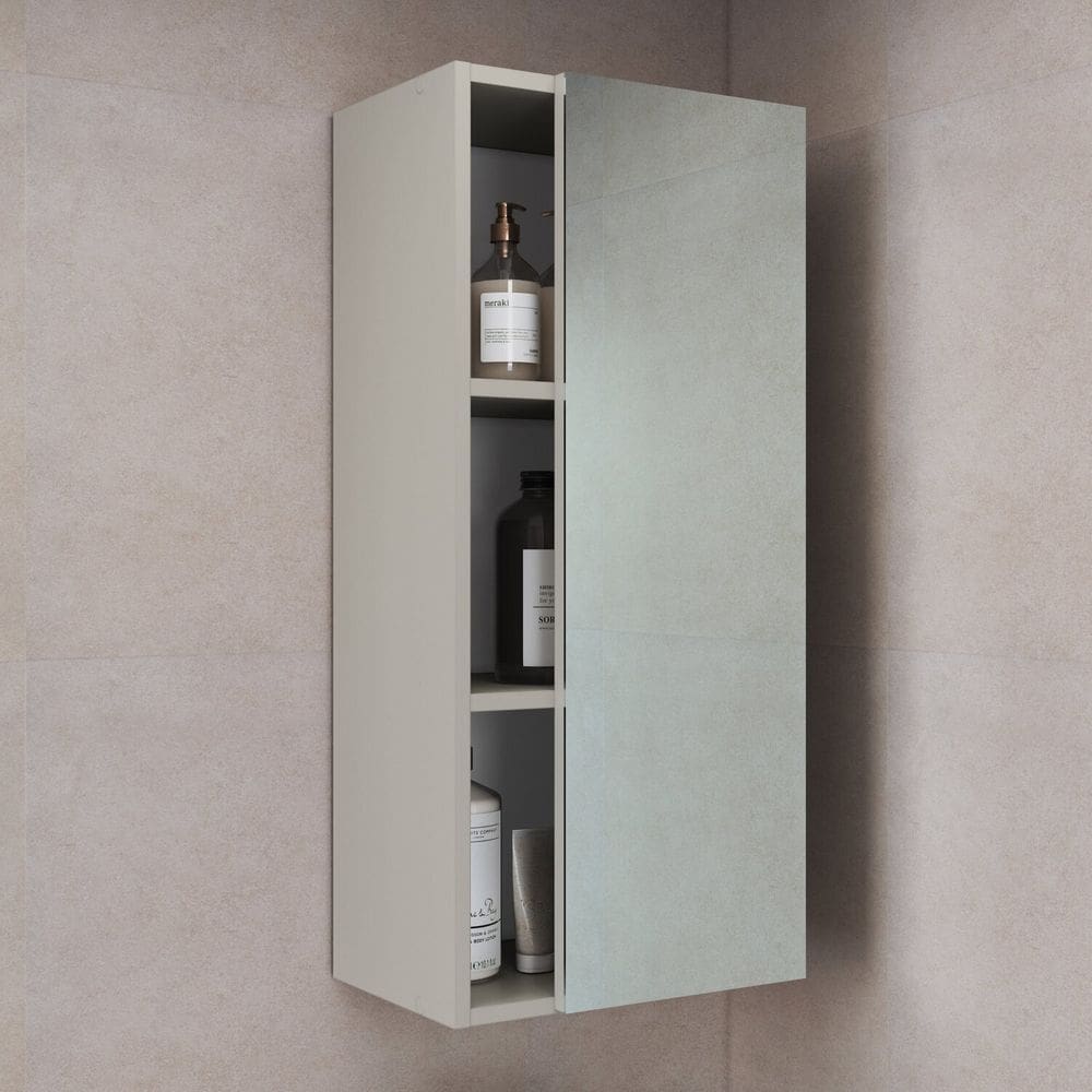 Armário Organizador com 2 Prateleiras e Porta com Espelho Arenas