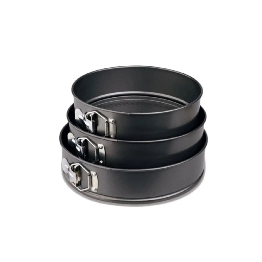 Moldes redondos, pastelaria, quakes, bolos antiaderentes, 3 unidades