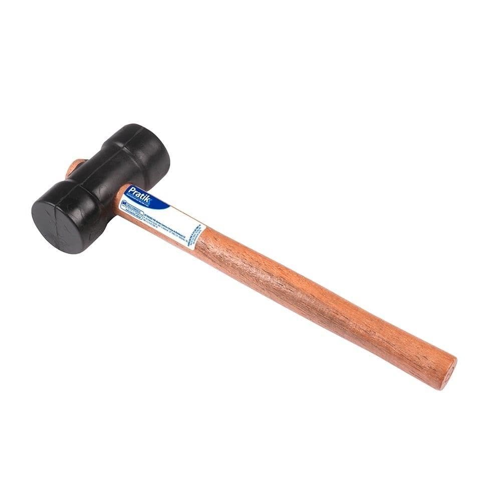 Martelo Borracha Pratik 40mm Preto Embalagem c/ 6 unidades