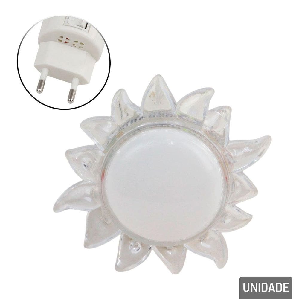 Luminária de Tomada Bivolt Sol - Tudo em Caixa