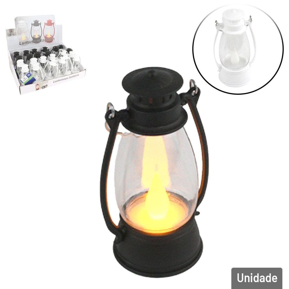 Luminária de LED 9,5cm Lamparina Decorativa Color - Tudo em Caixa