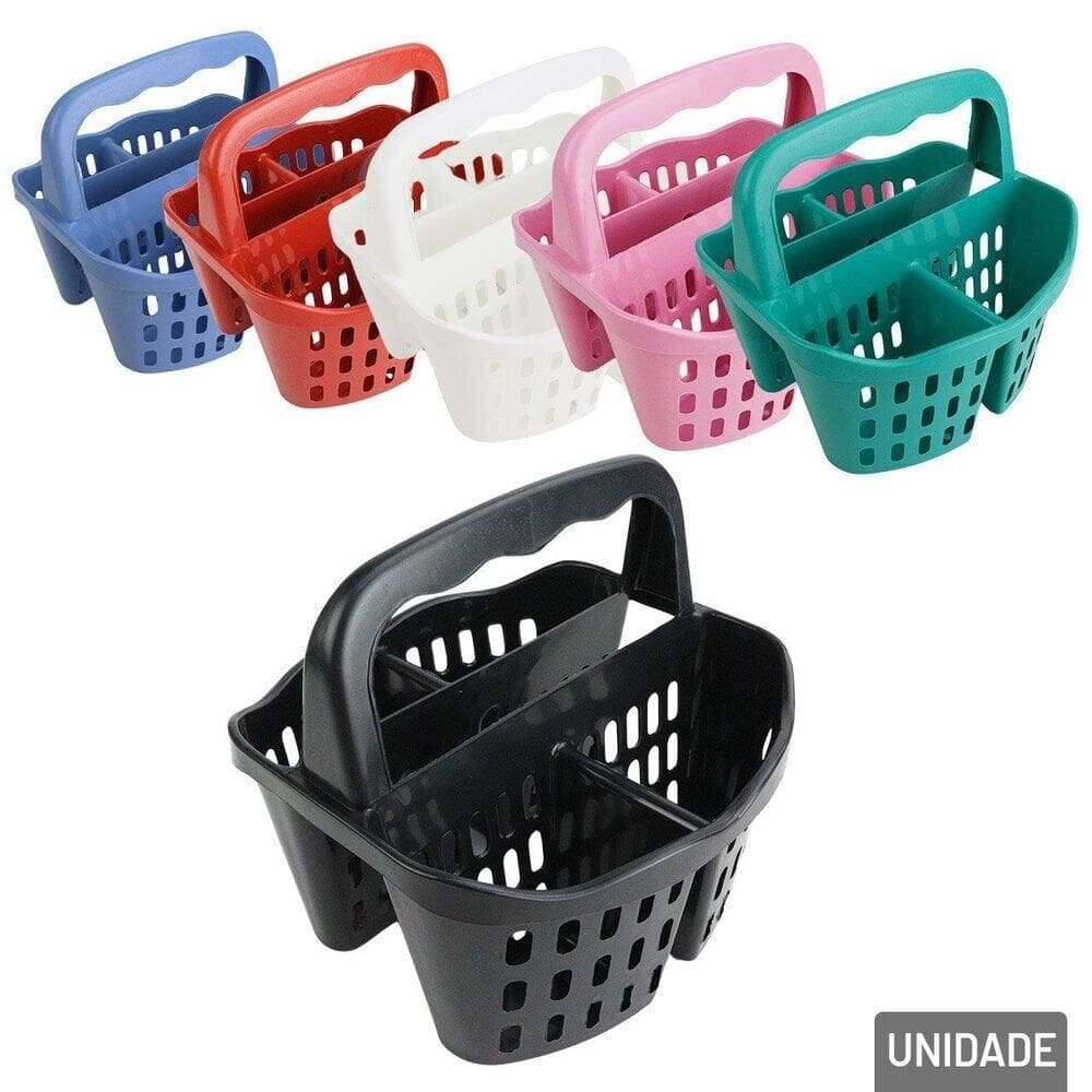 Organizador Multiuso 4 Divisórias Plástico Color - Tudo em Caixa