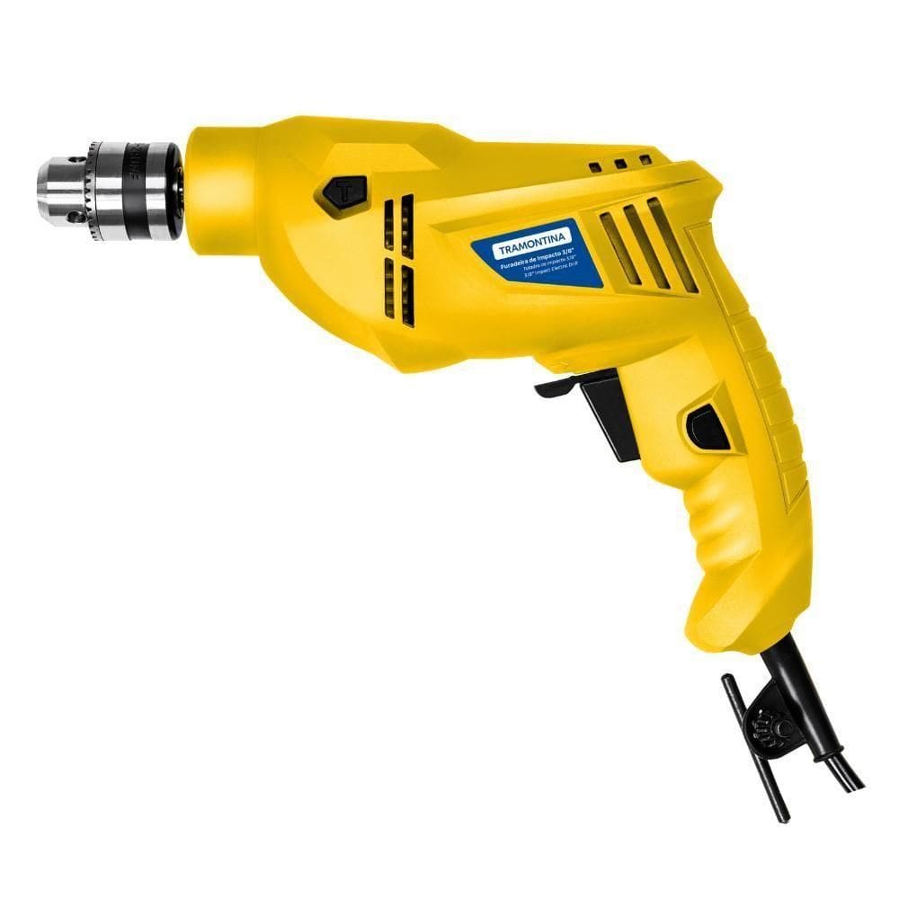 Furadeira De Impacto Tramontina 500 W 127 V 3-8 Polegada Com Sistema De Reversão De Rotação