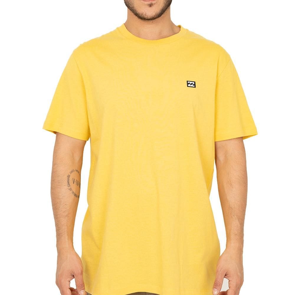 Camiseta Billabong Icon Patch SM26 Masculina Amarelo