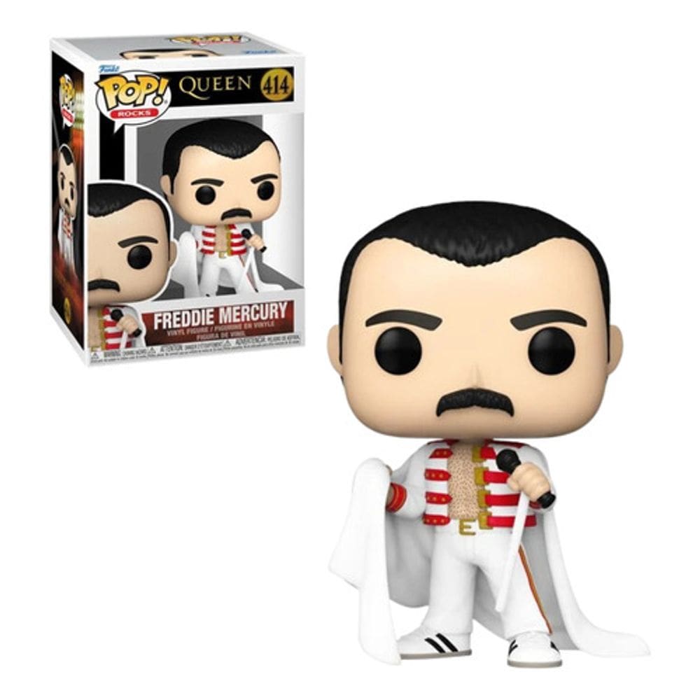 Funko Pop Freddie Mercury Com Capa 414 - Queen