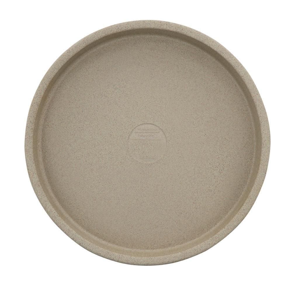 Prato Para Vaso Tramontina Em Polietileno Granito Areia G
