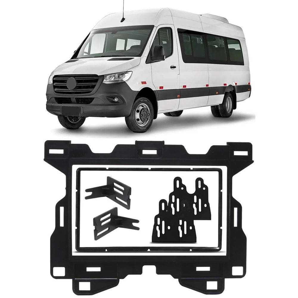 Moldura Painel 2 Din 7 Polegadas Mercedes Benz Sprinter 2020