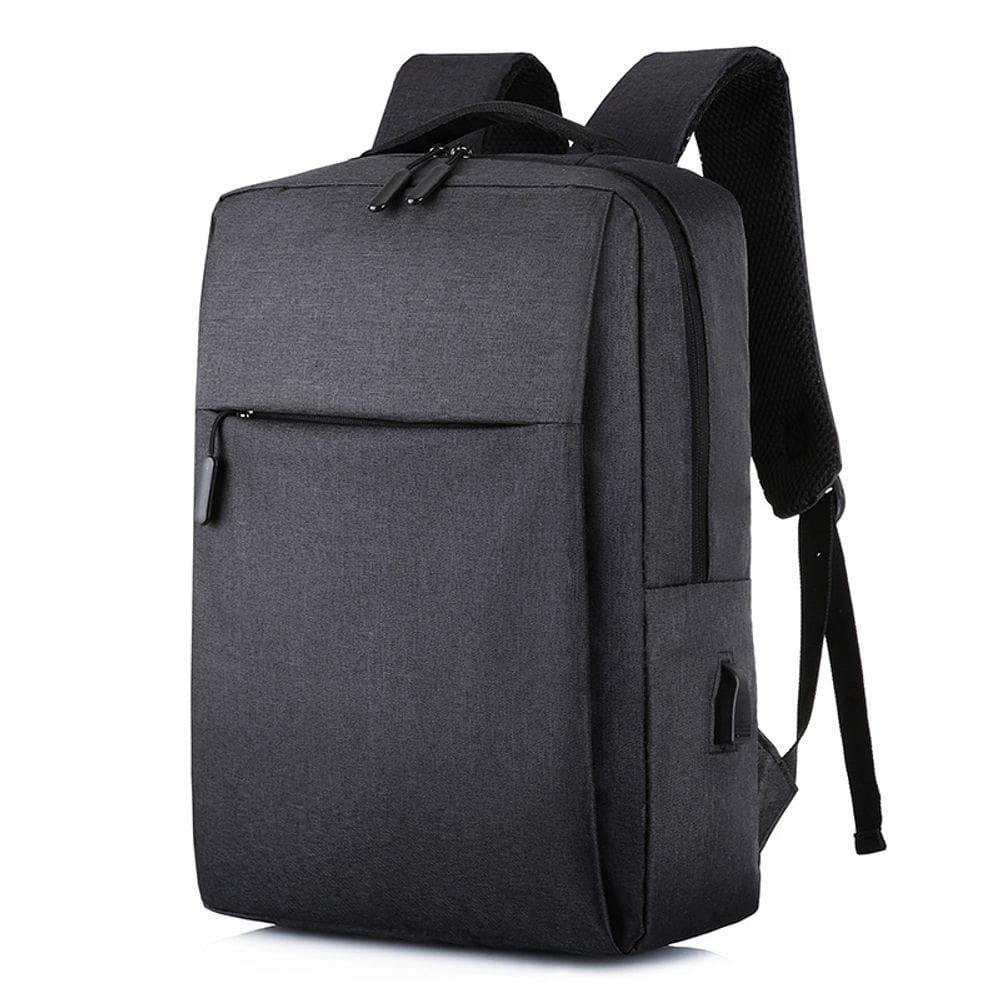 Mochila impermeável para laptop 39L com porta USB cinza 44x31x5cm