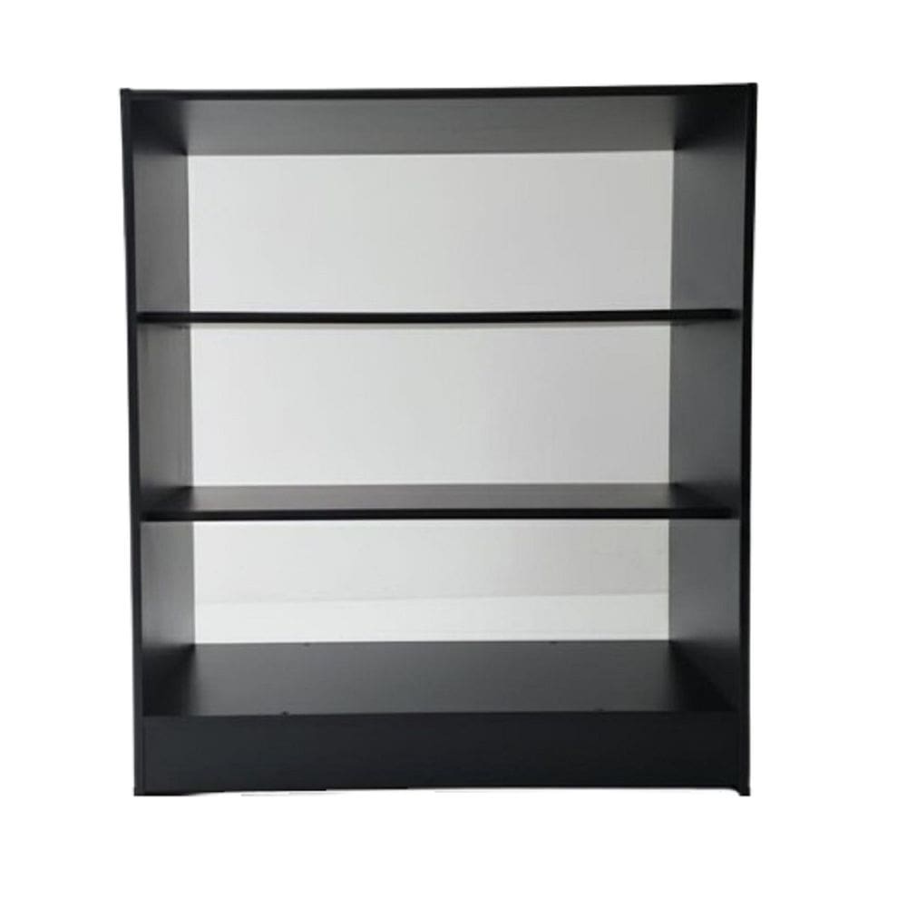 Balcão Com Prateleira 100% Mdf Lojas E Comércios Preto Desmontado - Suprema Móveis