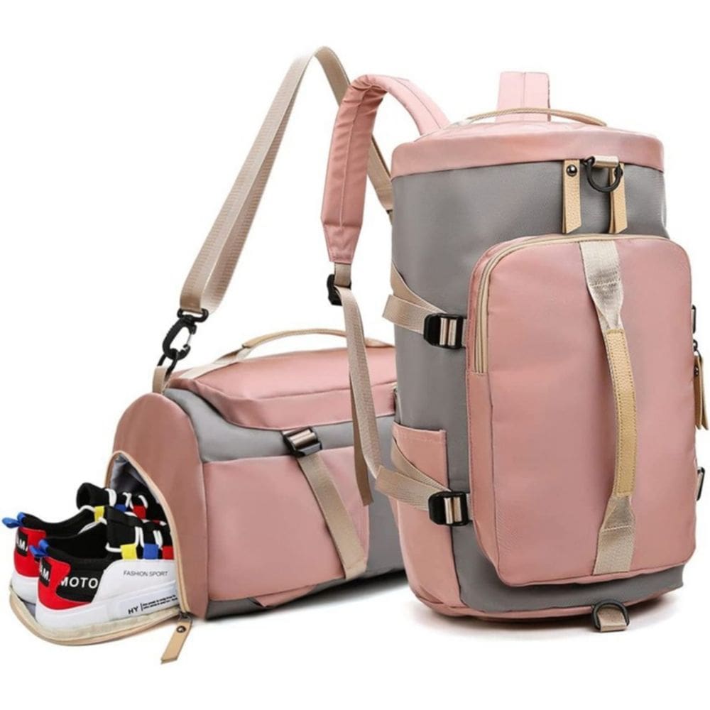 Mala esportiva, mochila de viagem, academia de ginástica.