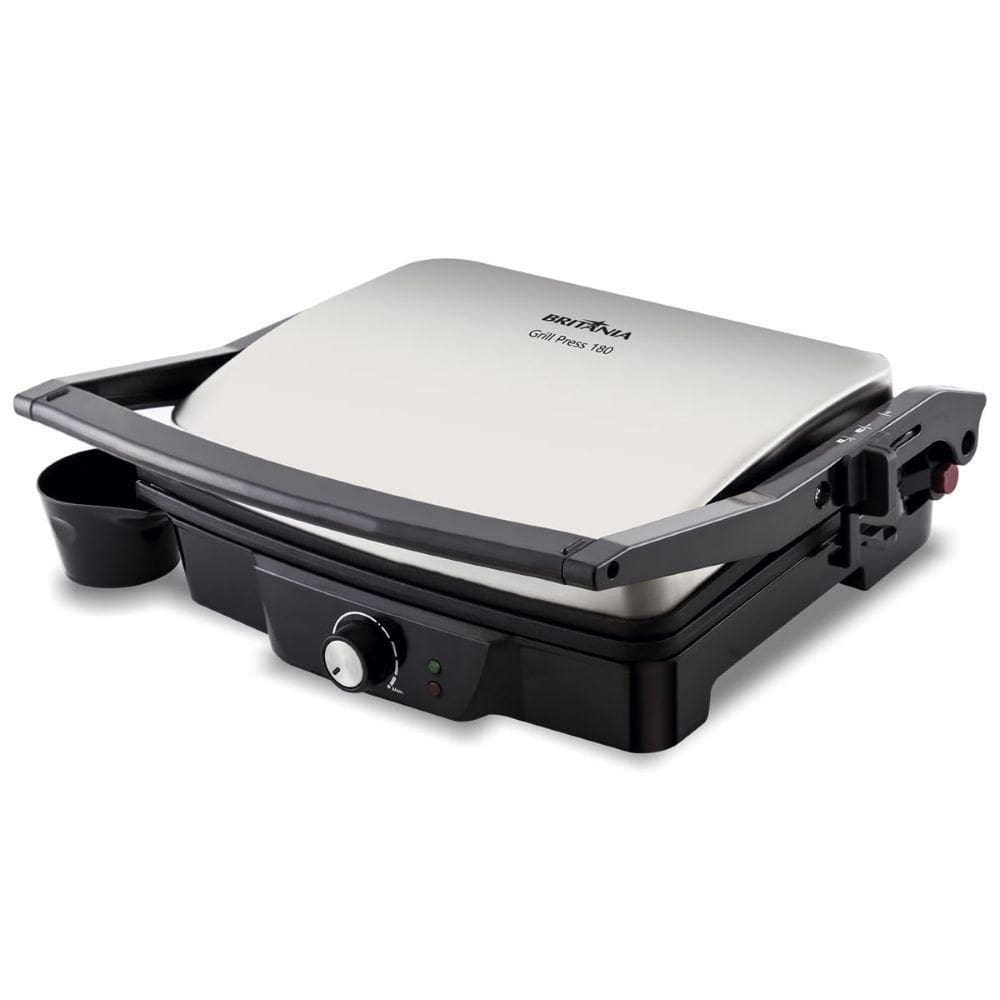 Grill Press 180 Britânia Chapa Revestida Antiaderente 110V