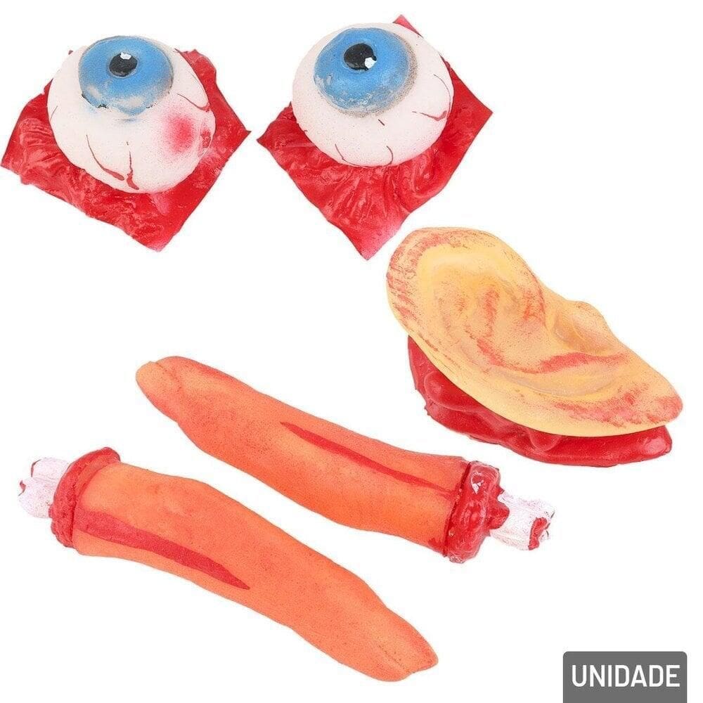 Enfeite Halloween Acessórios Plásticos 6 Peças - Tudo em Caixa