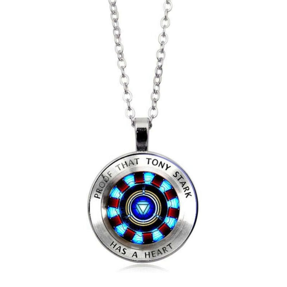Colar Iron Man Endgame com pingente Tony Stark para homens