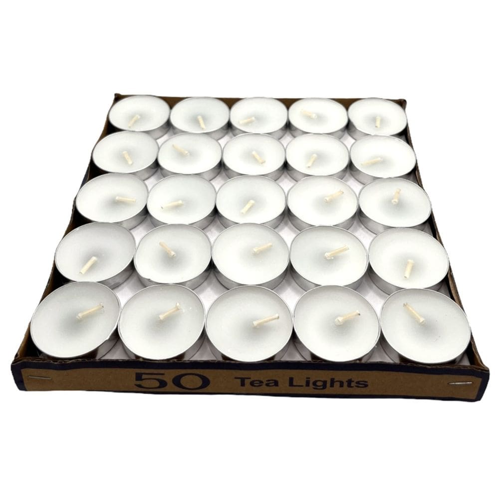 Conjunto de 50 velas flutuantes brancas