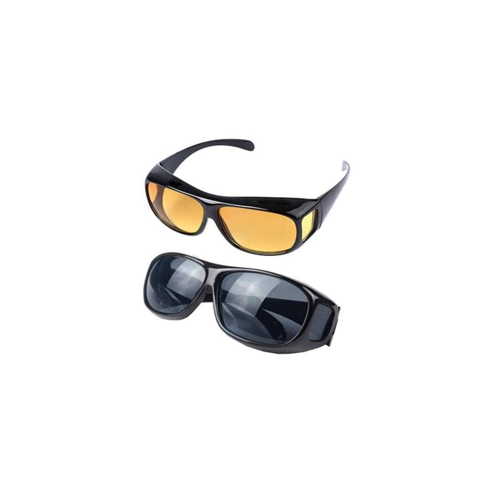 Lentes HD Vision diurnas e noturnas 2x1 para dirigir