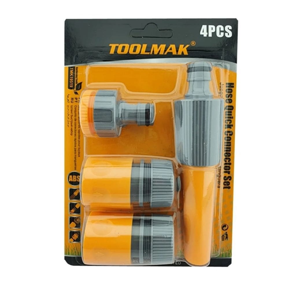 Conjunto de kits: mangueira de jardim com conector rápido de 4 peças Toolmak TMK