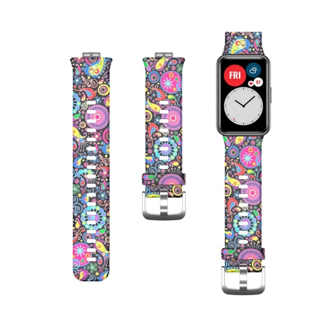 Pulseira compatível com Huawei Watch Fit Pavorrhea Camouflage