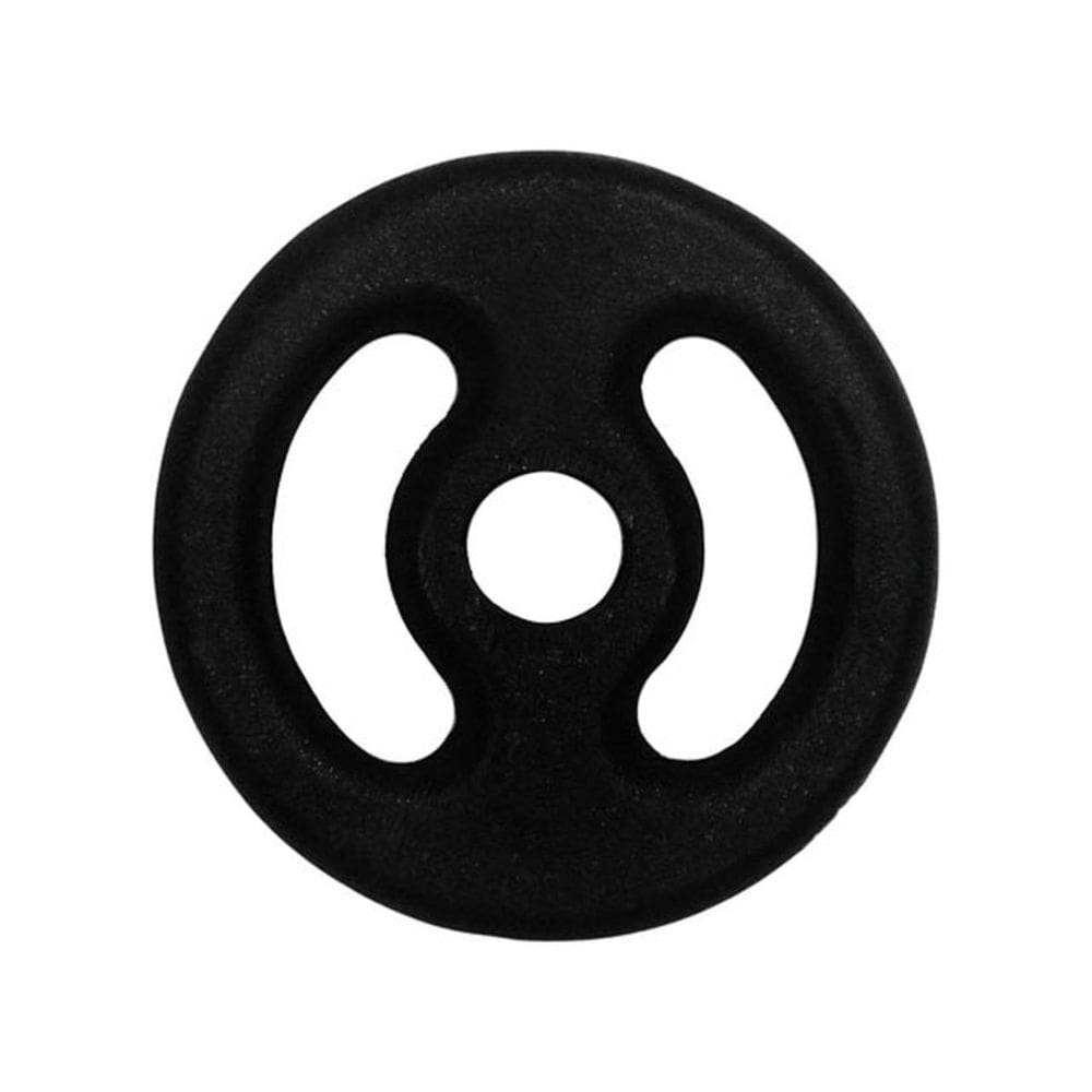 Anilha Ferro Fundido 2 Kg - Furo 30-33mm - Preto