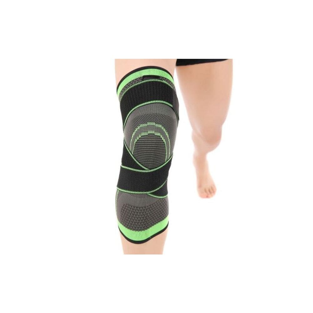 Joelheira de compressão, alívio de dupla fixação, joelho fraco