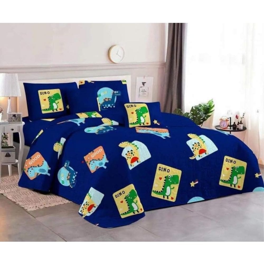 Capa de edredão Blue Dinosaur Plaza and Half Summer 180x230cm