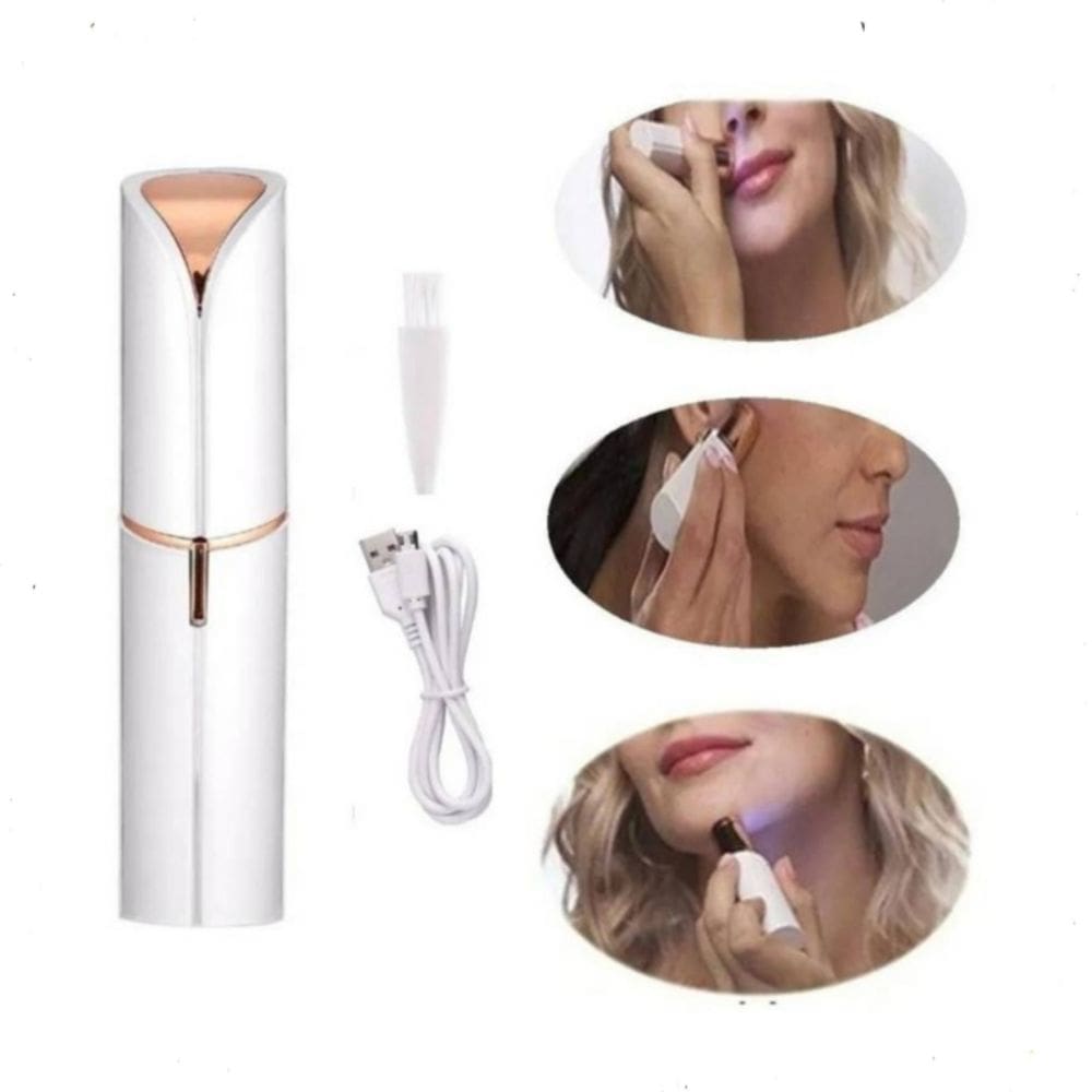 Máquina de depilação facial USB recarregável portátil