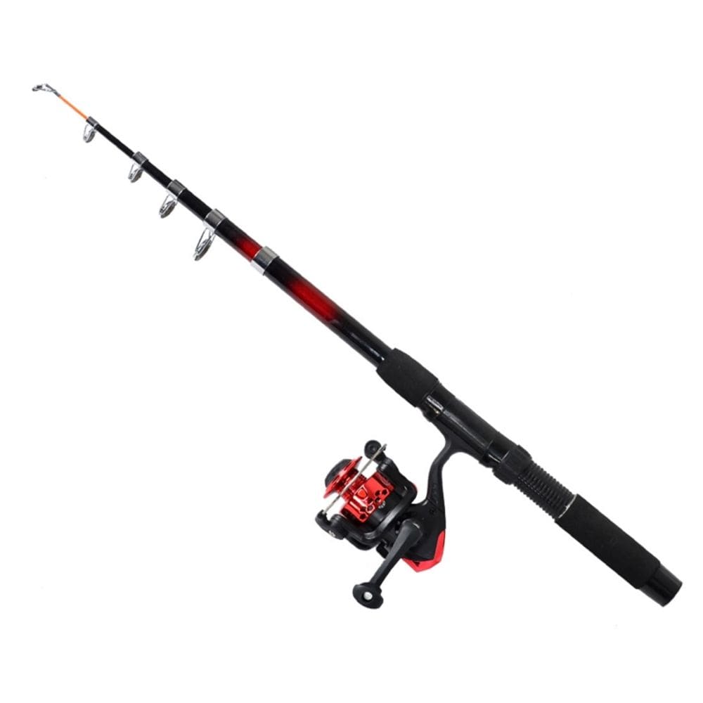 Vara de pesca + carretel +fios de nylon para pesca 2,10 m